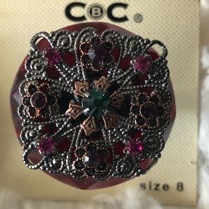 Beautiful CBC Goth Style Ring Size 8